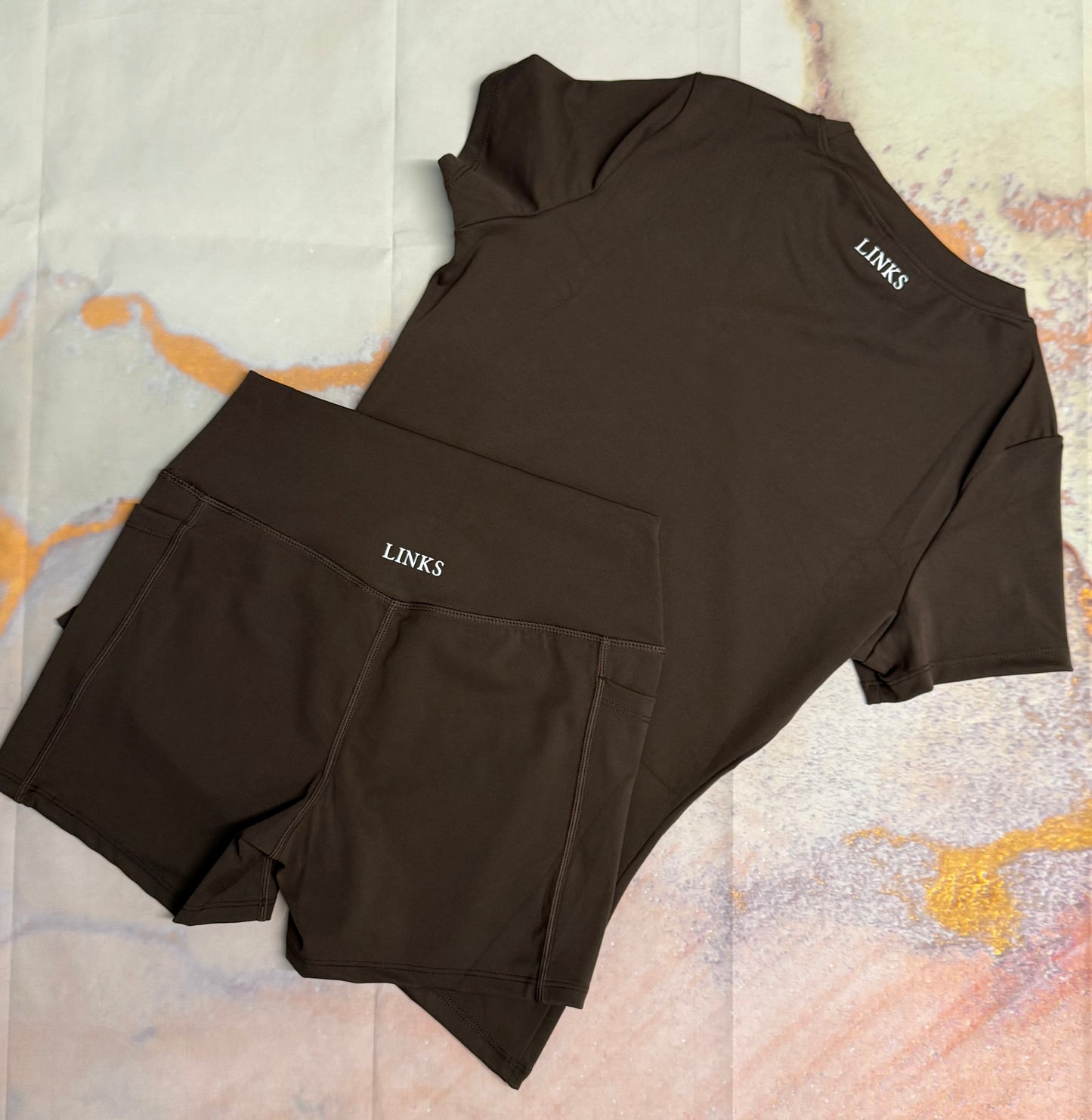*PRE-ORDER* Espresso basic shorts co ord