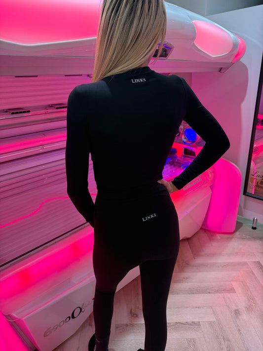 *PRE-ORDER* black long sleeve and leggings co ord